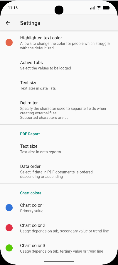 Settings Dialog